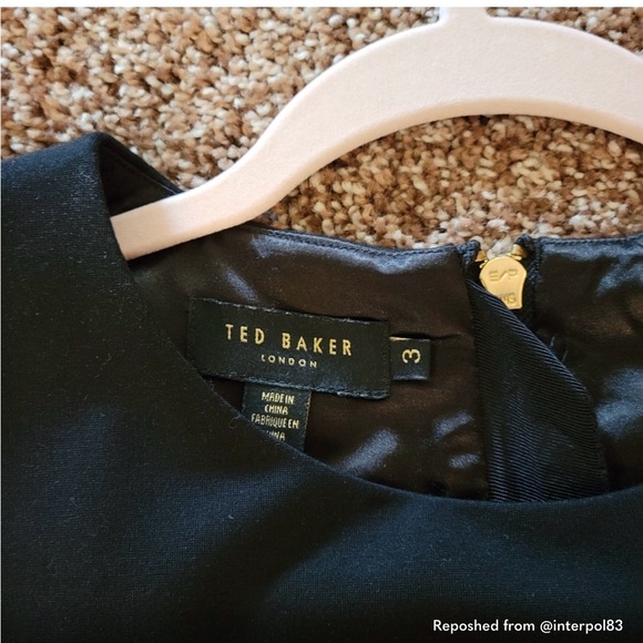 Ted Baker Floral Fit and Flare Dress Size 3 - Picture 9 of 9